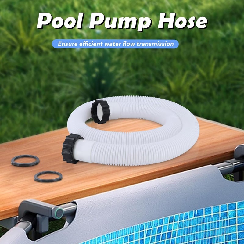 SoCiMa 1.5" Pool Pump Hose Compatible with Intex Pump Sand Filters & Saltwater Systems, 29060E Pool Hoses Fit for Coleman Above Ground Pools Parts 59" Long (1 Pack) - Image 2